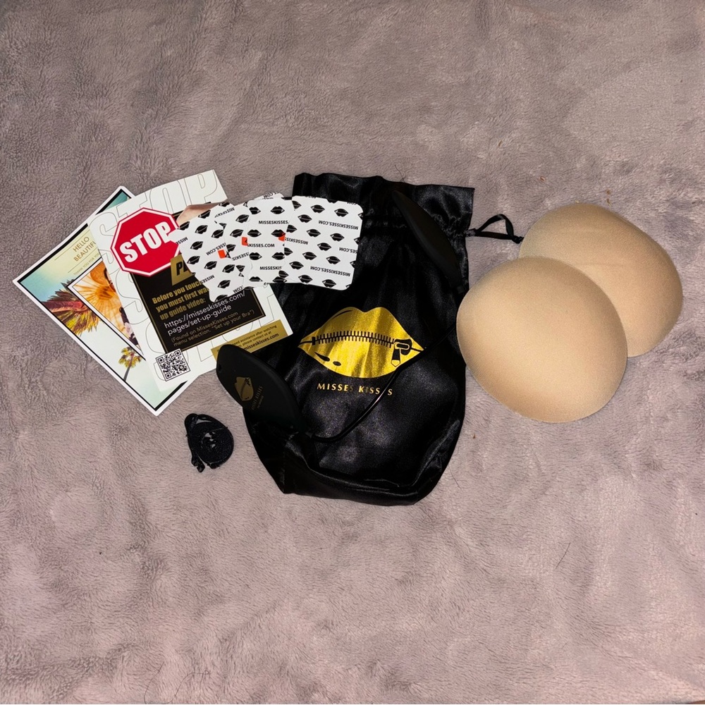 MISSES KISSES backless strapless bra bar PLUS BIOGEL water resistant pads